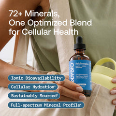 BodyBio ReMineralize droplets dissolve quickly in water to support hydration.