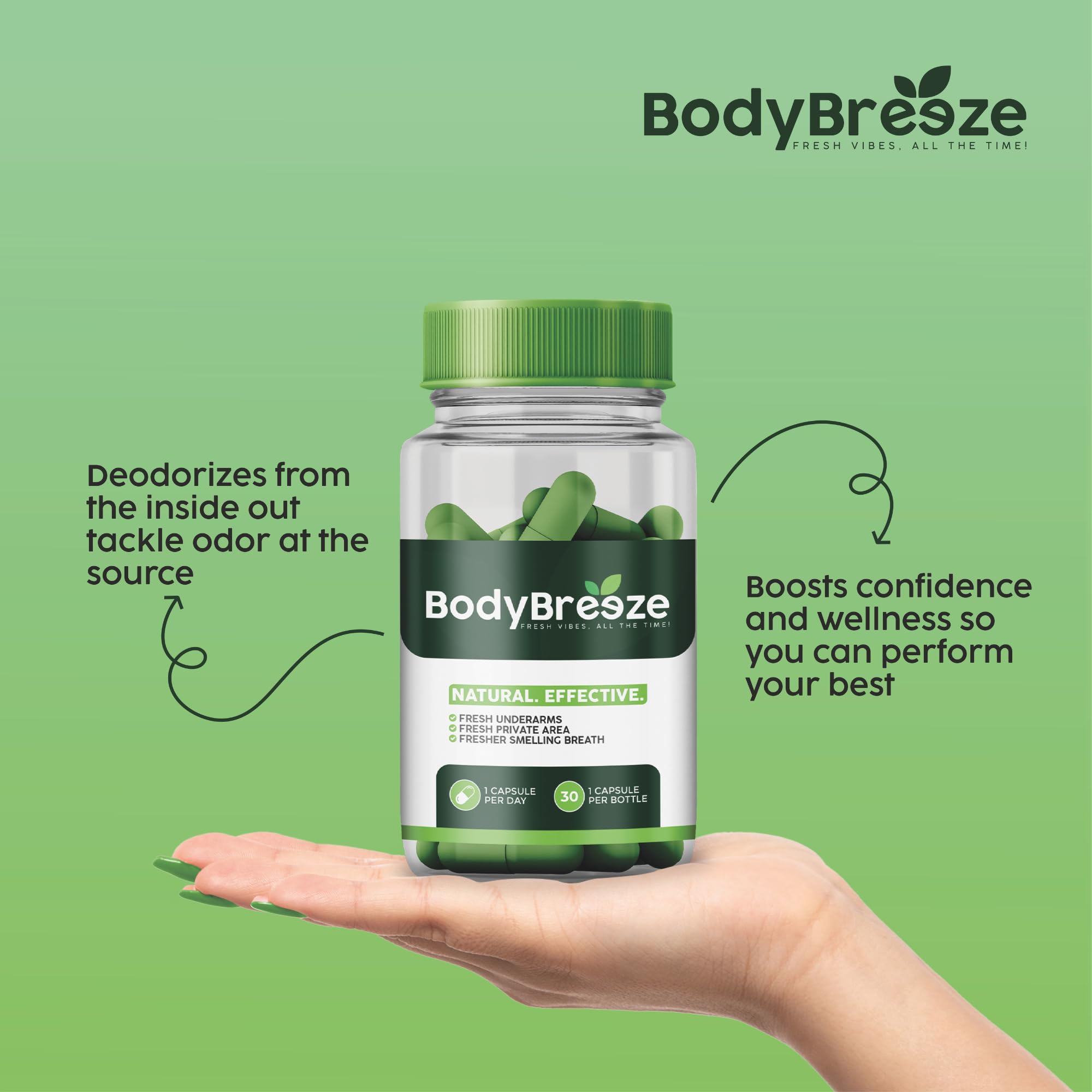 BodyBreeze detox scene suggests internal cleansing and renewed energy.