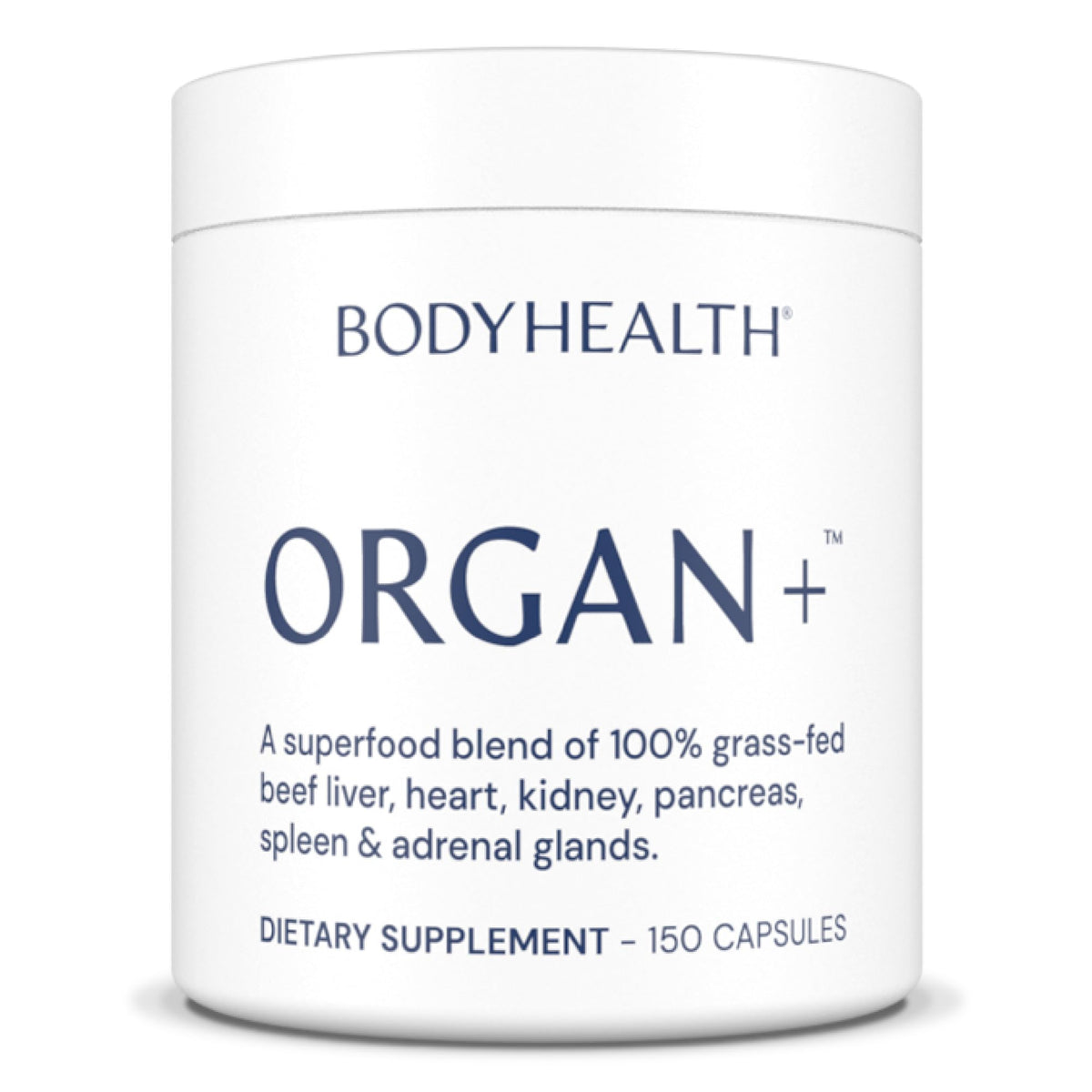 BodyHealth Organ Plus bottle front view for convenient daily organ support.