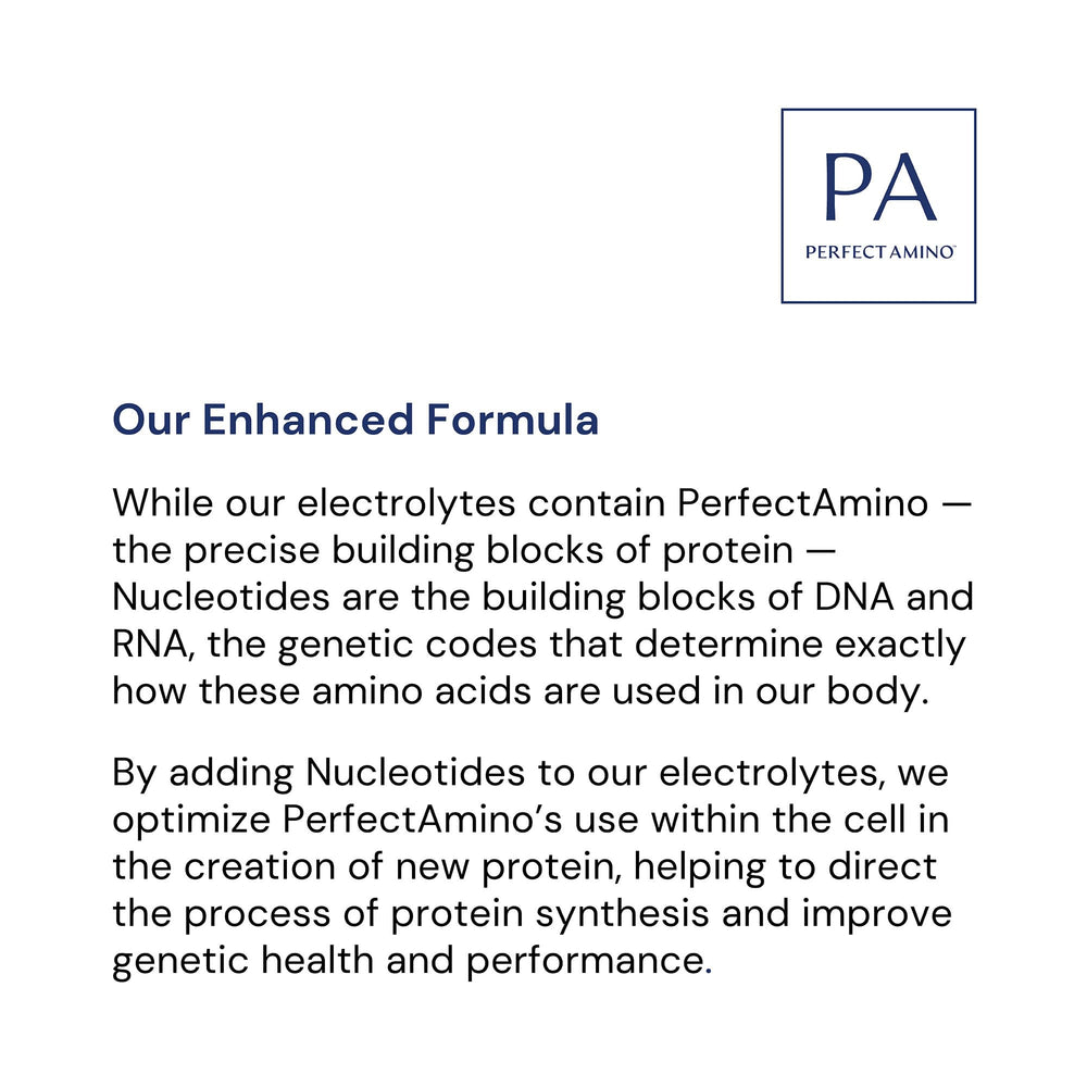 Travel pack of BodyHealth PerfectAmino Electrolyte powder for easy hydration on the road.