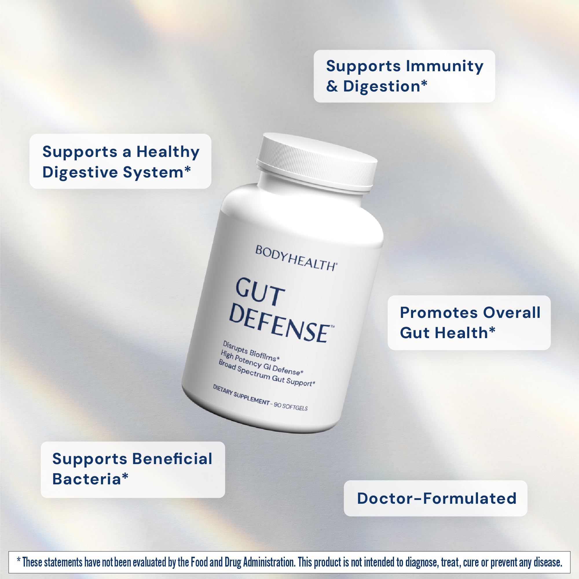 BodyHealth PerfectAmino ingredient panel emphasizing essential amino acids for gut barrier