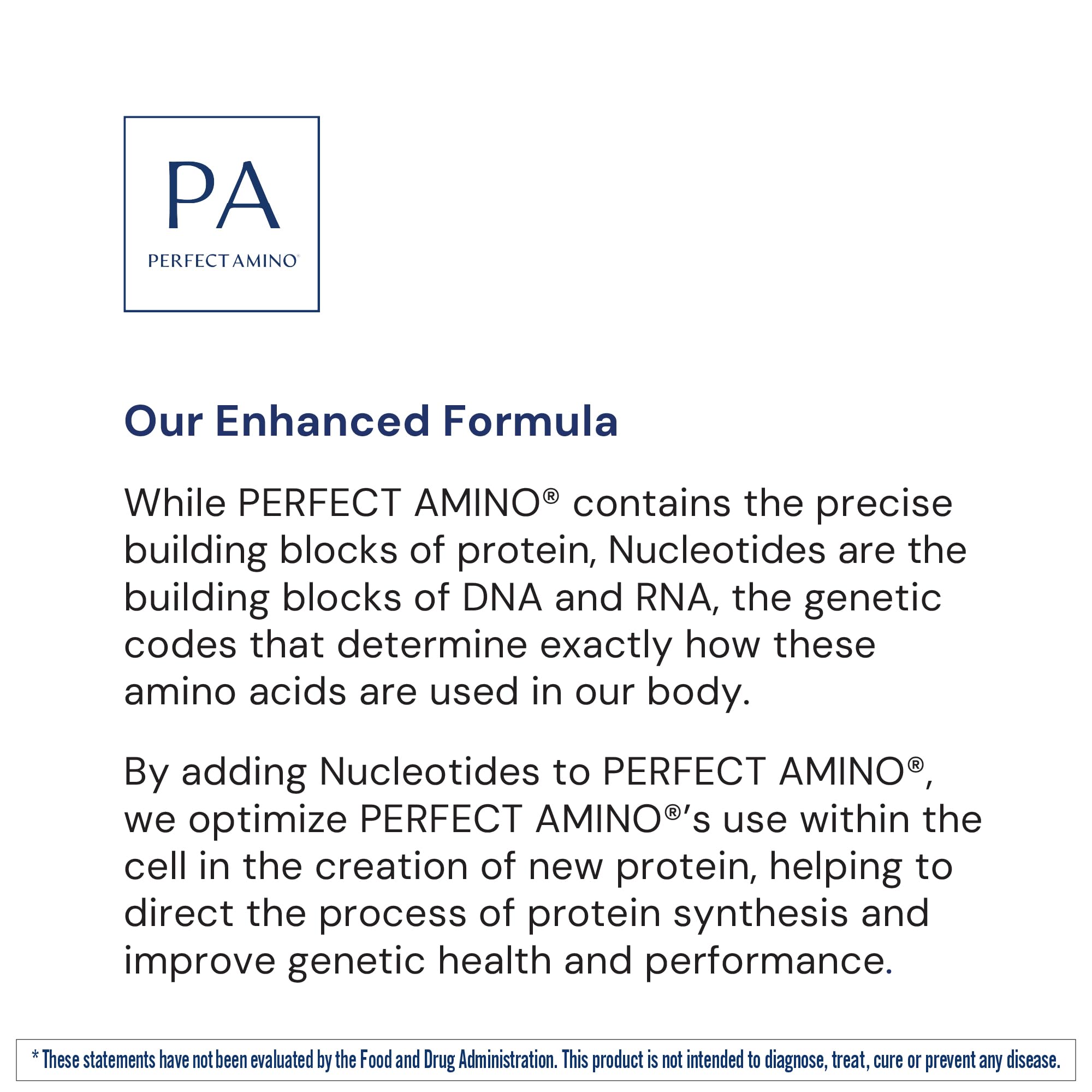Close-up of PerfectAmino powder texture that dissolves easily