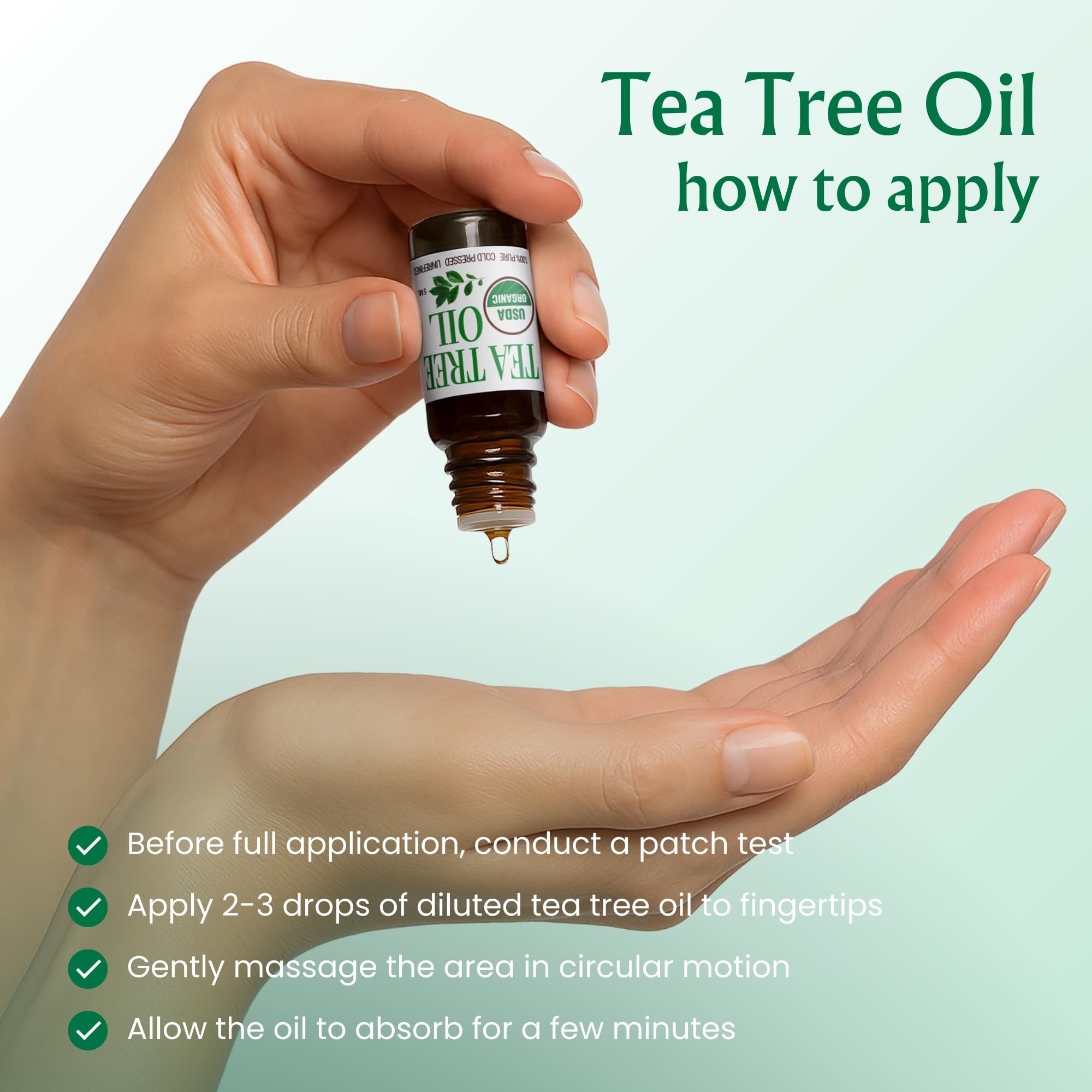 BodyJ4You Tea Tree Oil leaves close-up suggests natural origin and aroma for aromatherapy