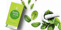 BodyMint packaging on desk suggesting convenient two-month supply.