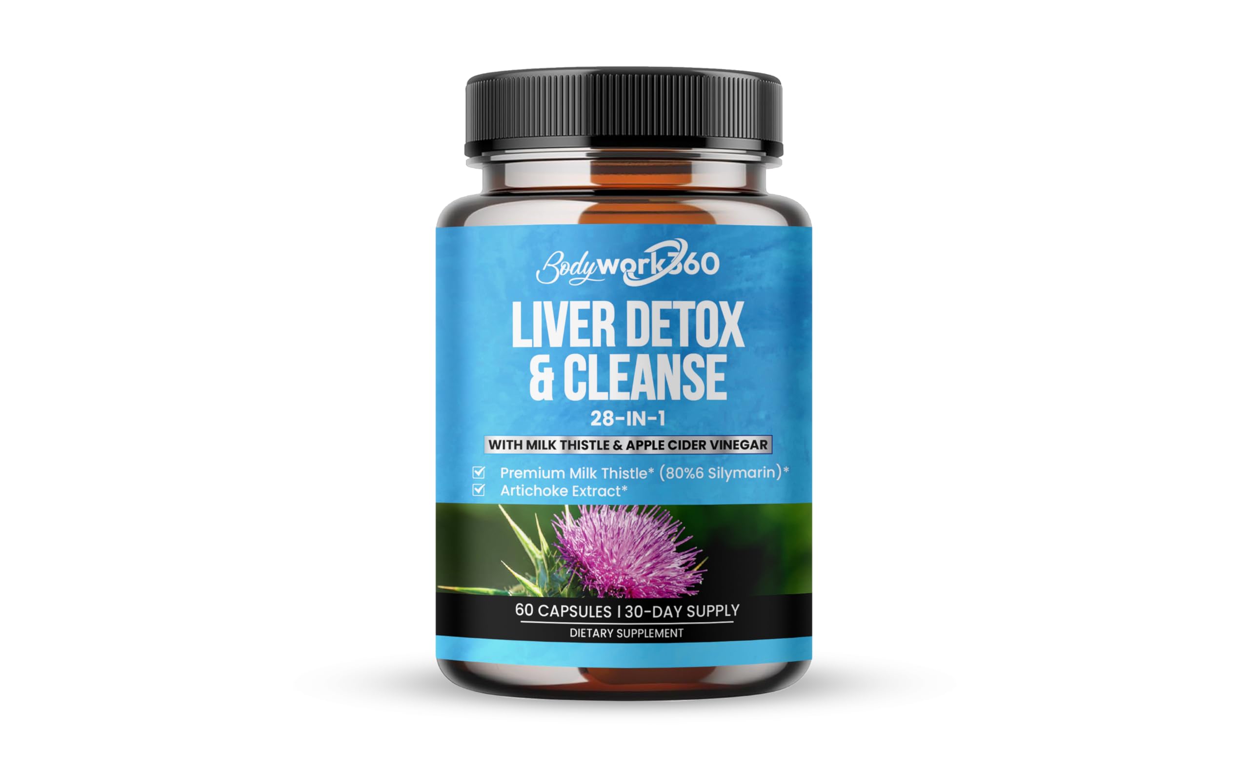 Bodywork360 Non-GMO Gluten-Free label showcases clean, allergen-friendly packaging.
