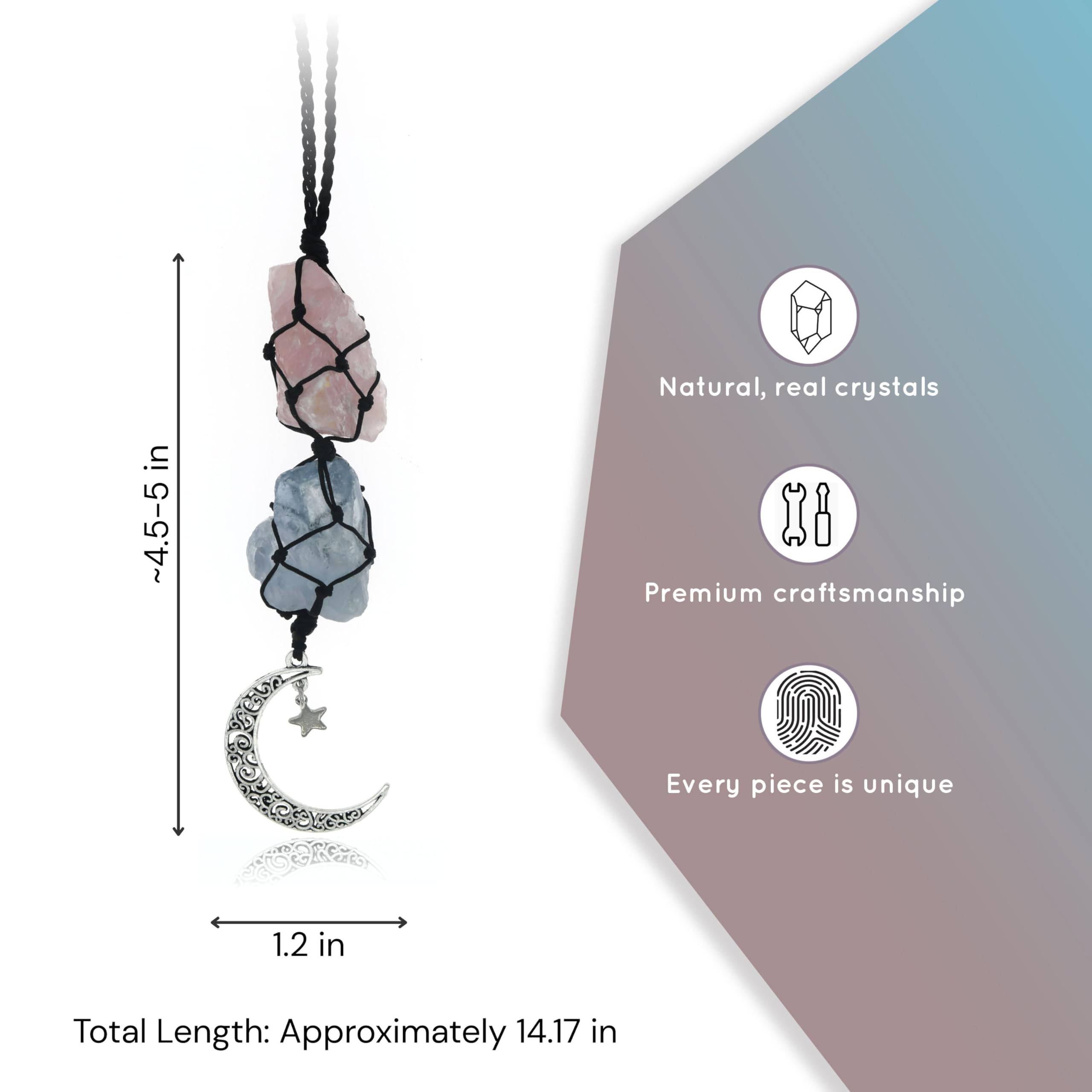 BOHO GARDEN crystal moon-star charm adds free-spirited style and mindful moments