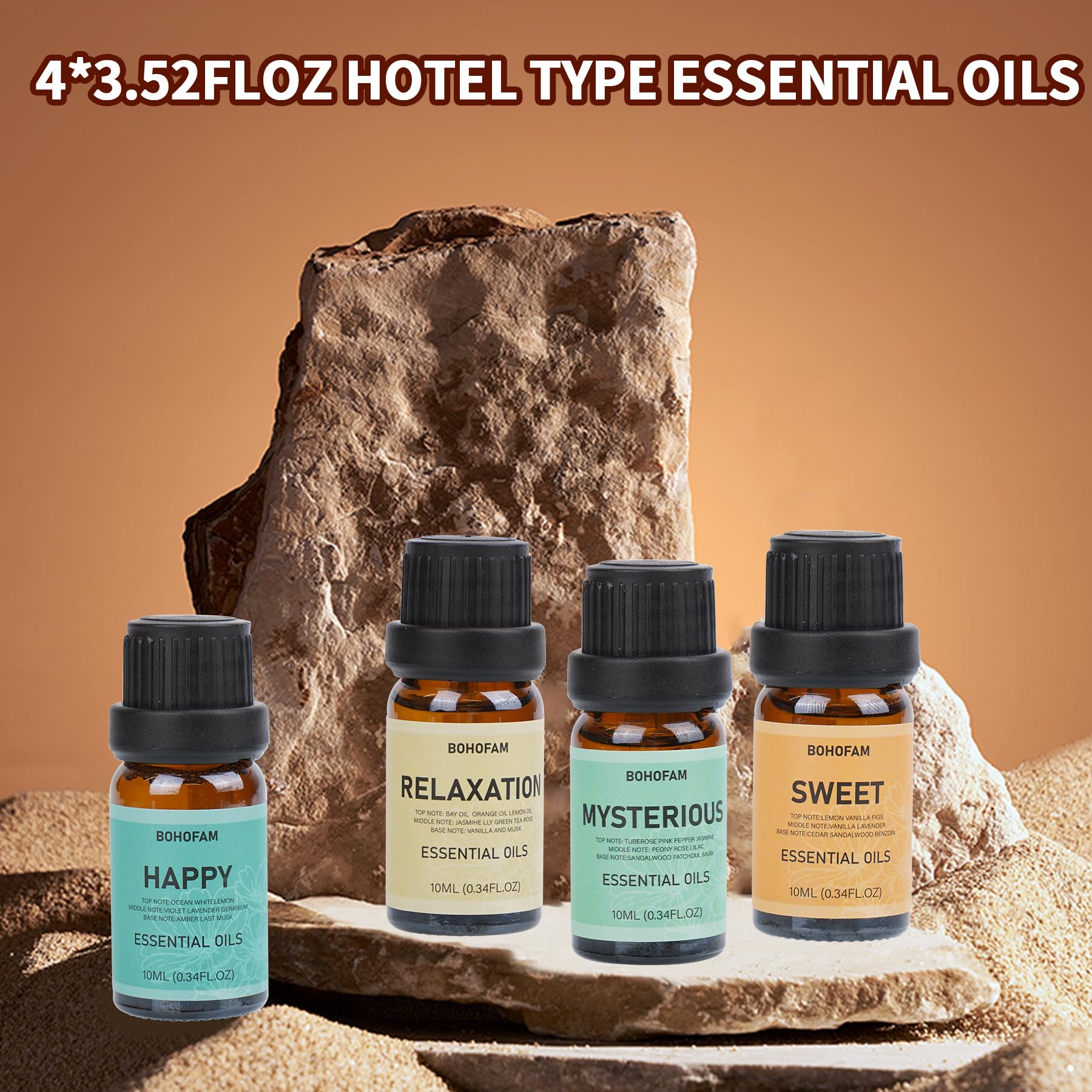 BOHOFAM diffuser colorfully lights to match mood for relaxation