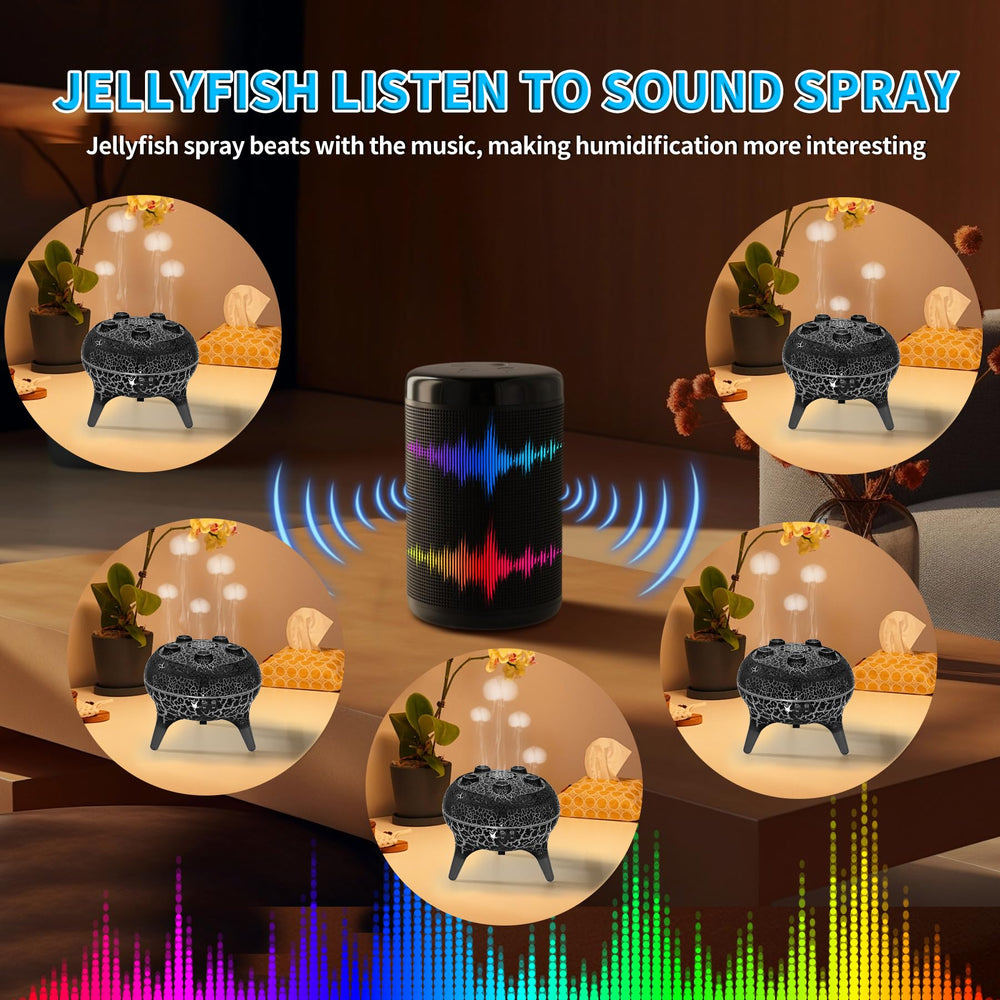 Jellyfish mist dancing from BOHOFAM diffuser