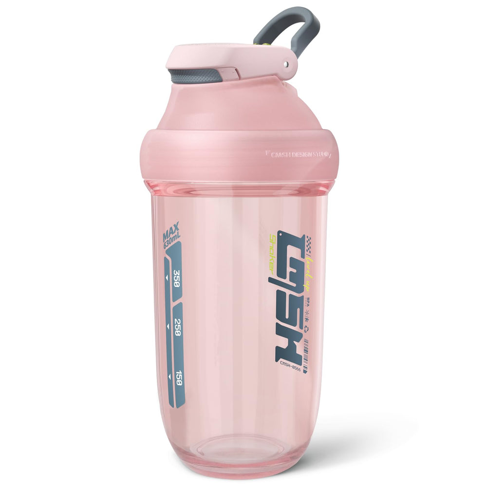 boieioe 21oz protein shaker bottle with pink color for smooth blends on the go