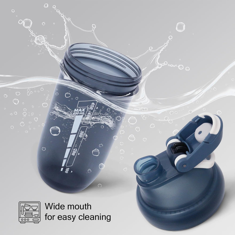 boieioe blue shaker perfect for pre-workout drinks on the go.