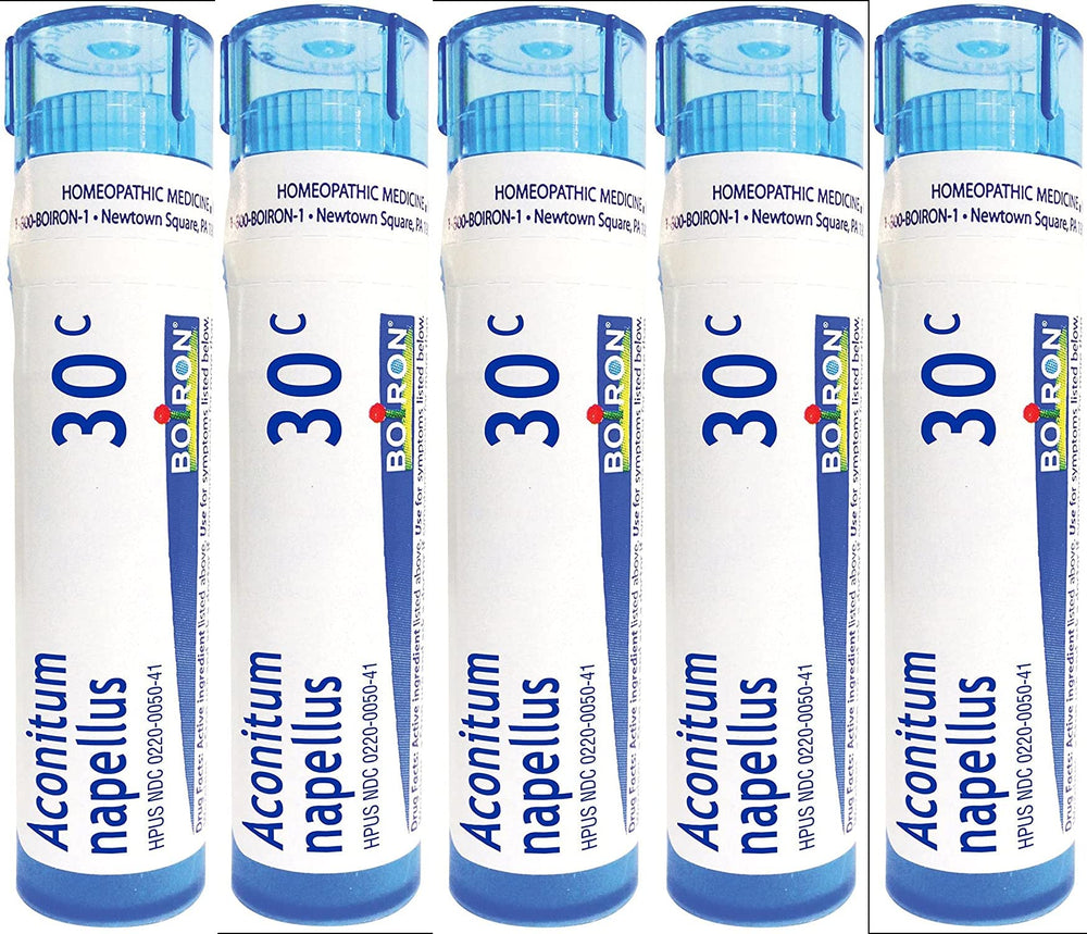 Boiron Aconitum Napellus 30C bottle for gentle fever support