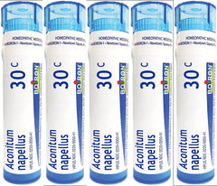 Boiron Aconitum Napellus 30C bottle for gentle fever support