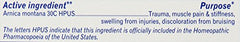 Boiron Arnica 30C after exertion image demonstrates a discreet, on-the-go use