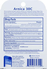Label showing Arnica Montana 30C ingredients and directions