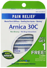 Boiron Arnica 30C pellets for quick, non-drowsy relief from minor soreness