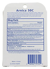 Boiron Arnica 30C tubes in a three-pack for on-the-go comfort