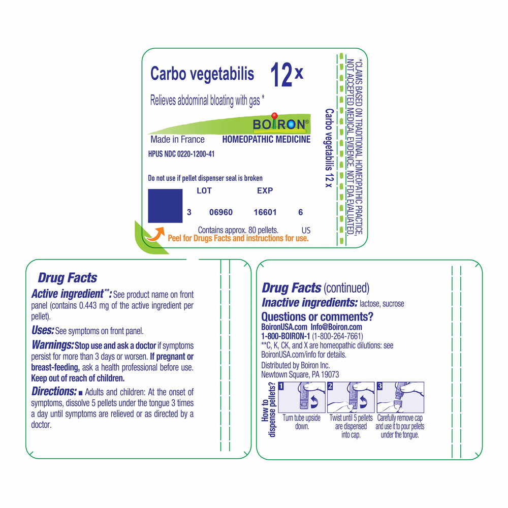 Boiron Carbo Vegetabilis single medicine format simplifies targeted care.