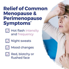 Boiron Cyclease Menopause box and bottle showing night sweats relief potential.