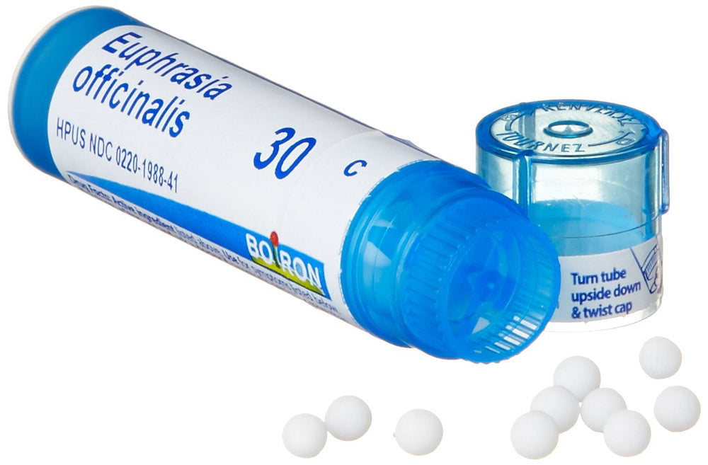 Boiron Euphrasia 30C pellet dispense for accurate measurement and dosing.