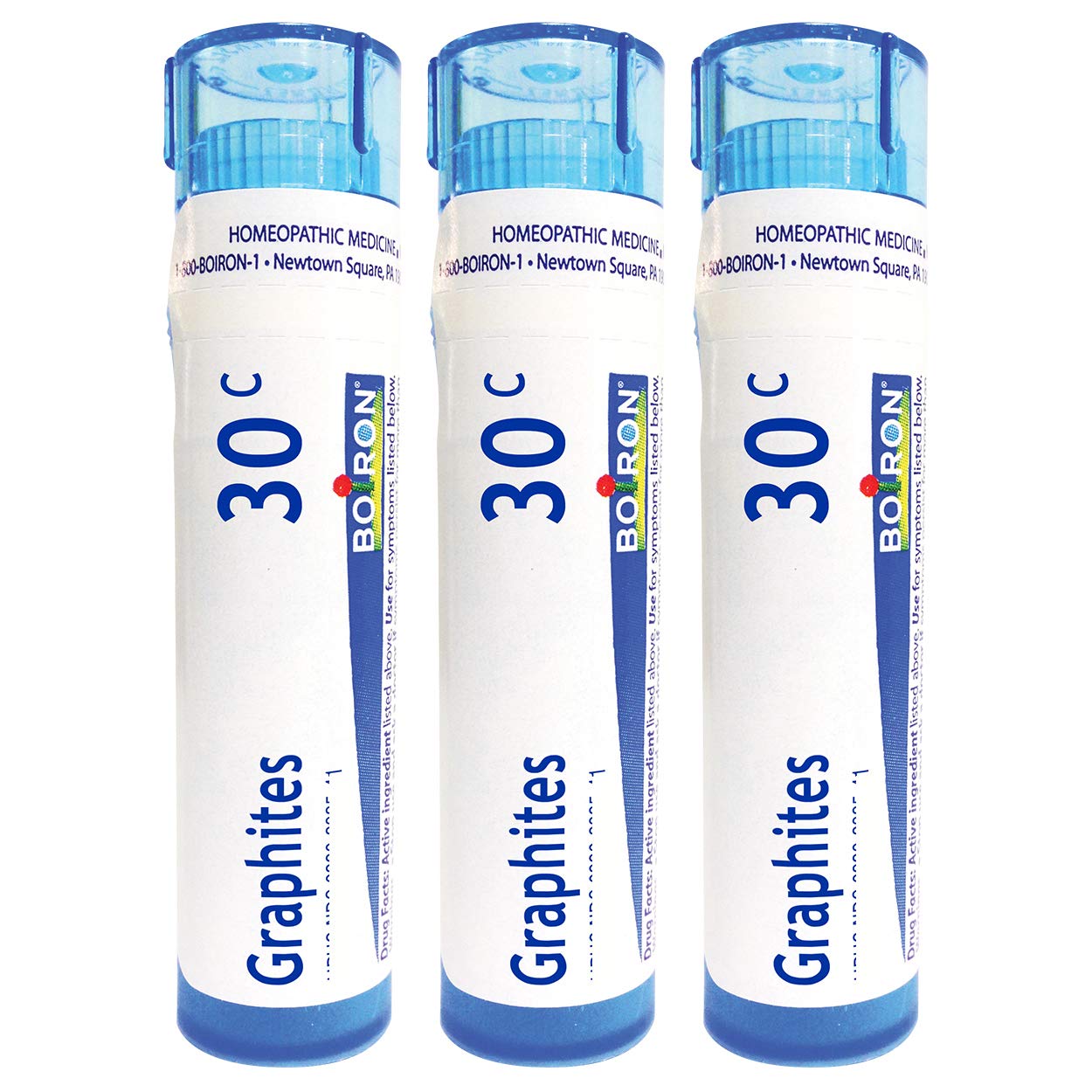 Boiron Graphites 30C pellets pack for convenient scar care and lasting supply.