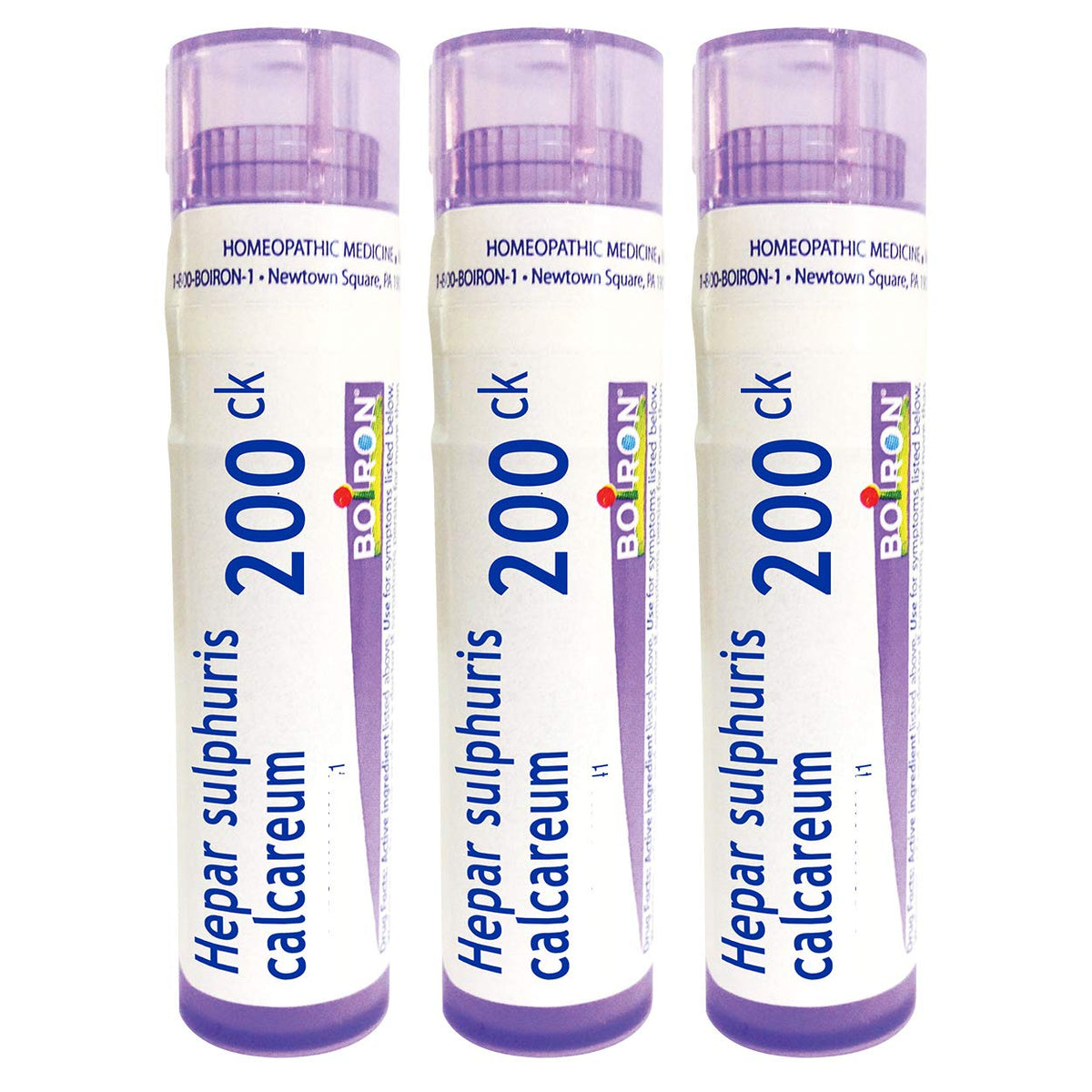 Boiron Hepar Sulphuris Calcareum pellets in tubes for easy dosing