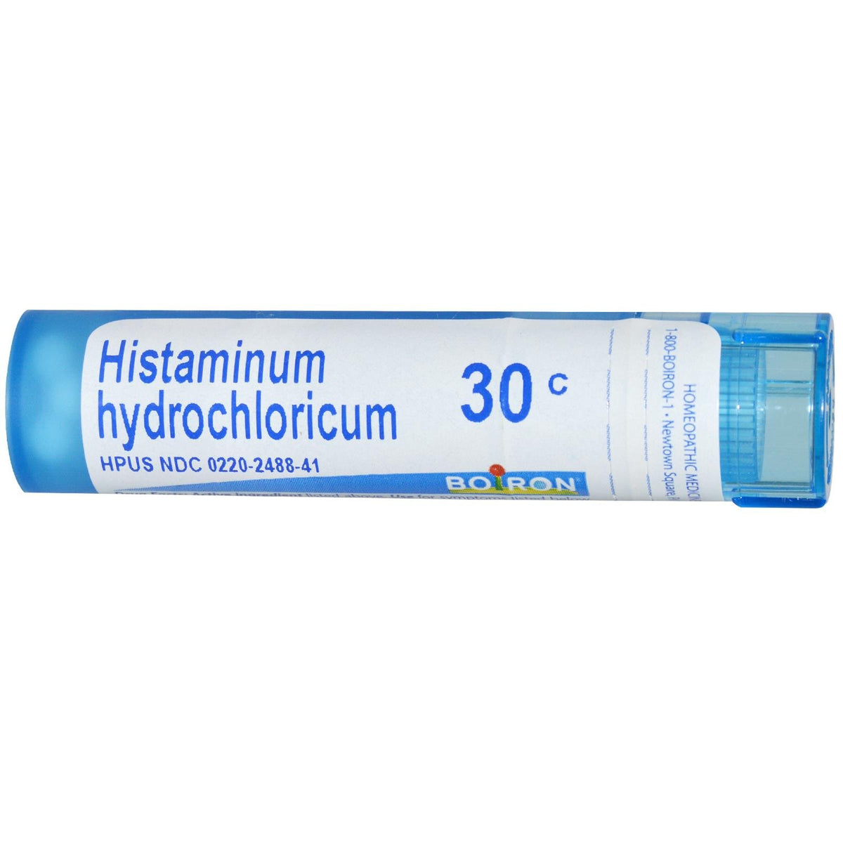 Boiron Histaminum Hydrochloricum 30 pellets pack for allergy relief, quick-dissolving.