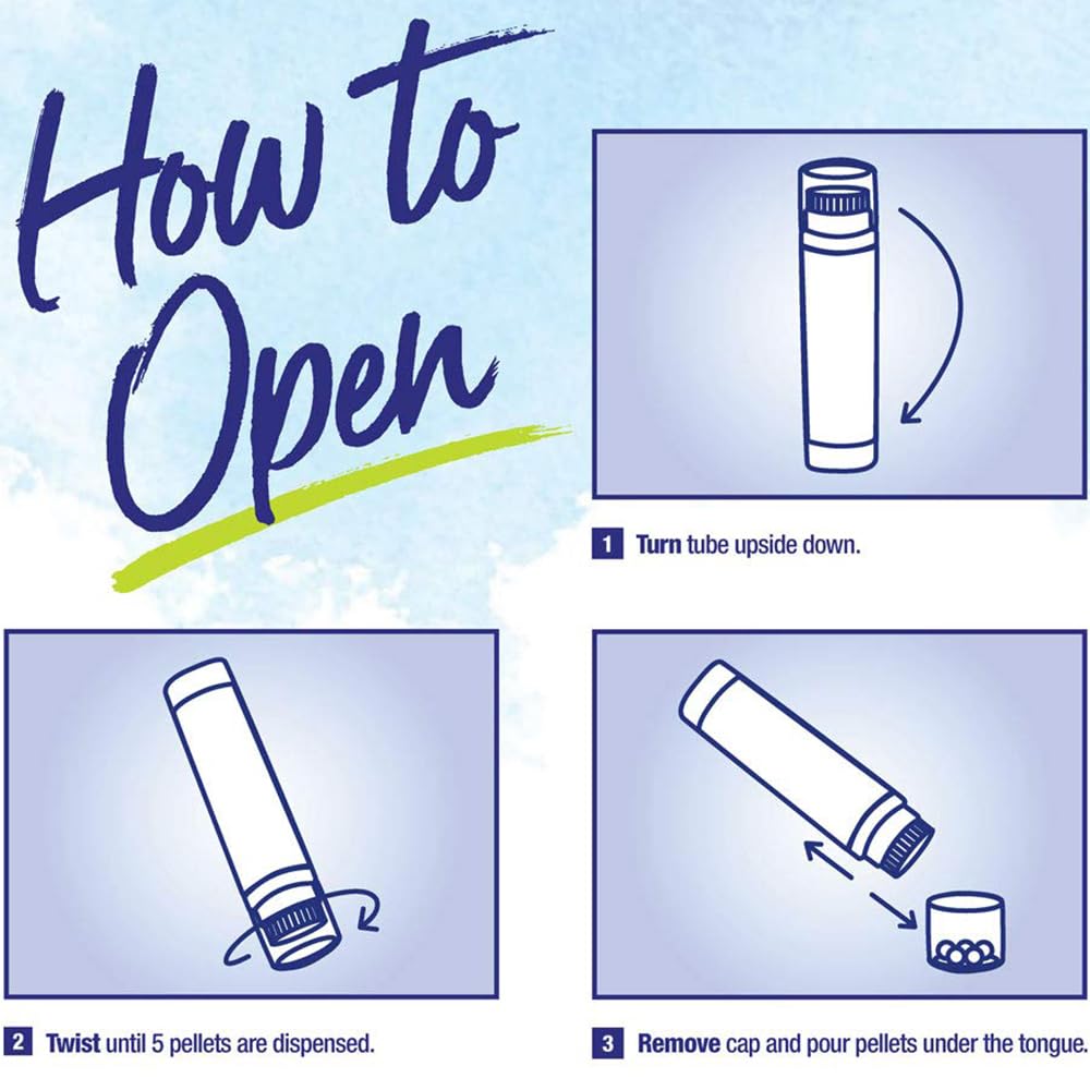Boiron HomeoFamily guide pamphlet explaining each tube's purpose.