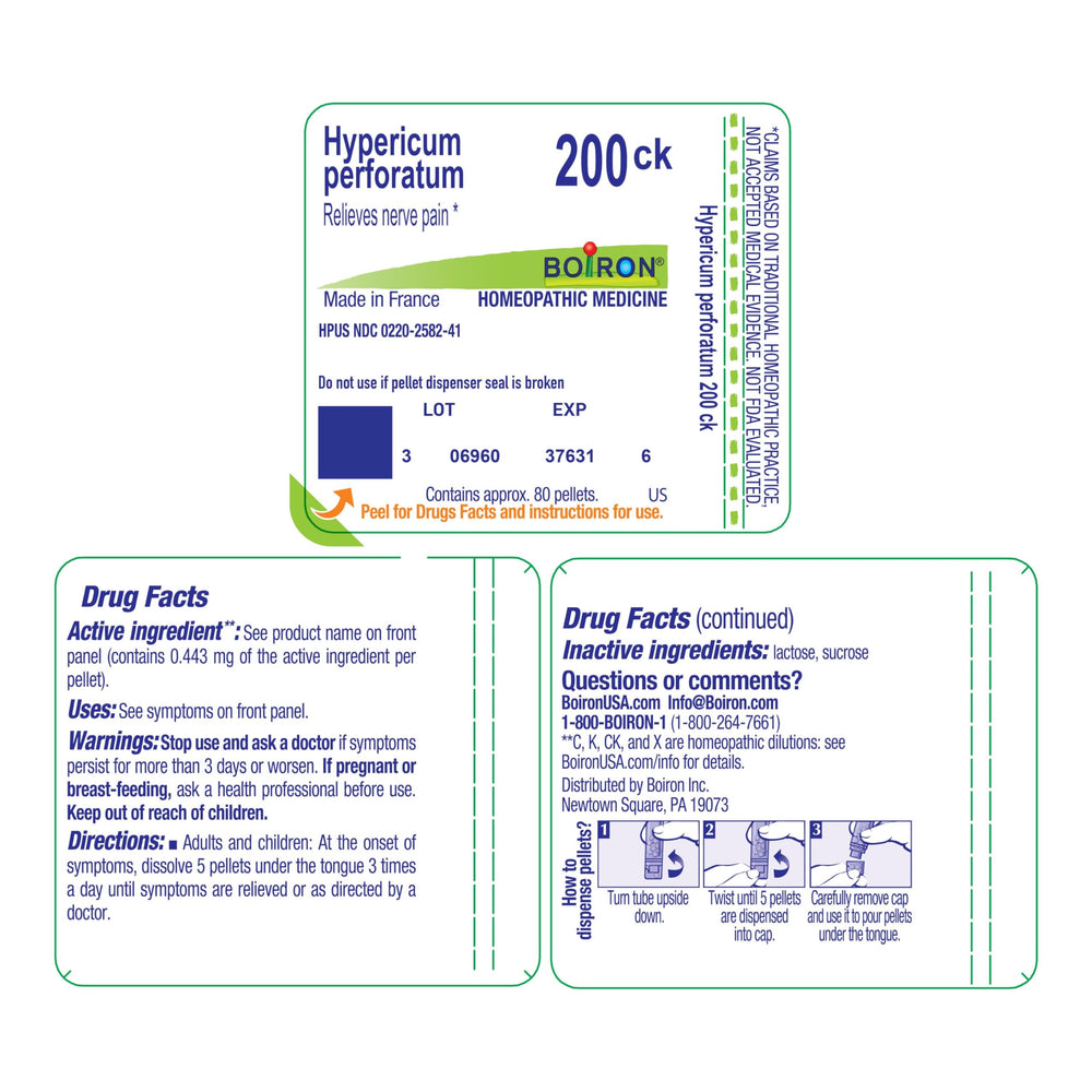 Boiron Hypericum Perforatum 200CK trusted brand and quality signals