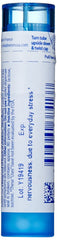 Close-up of Boiron Ignatia Amara 30C pellets for precise dosing.