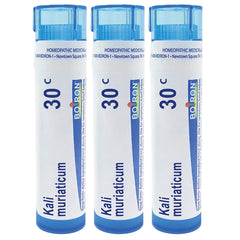 Boiron Kali Muriaticum 30c tube front for on-the-go relief.
