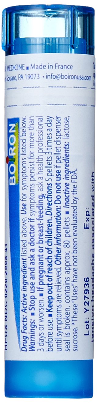 Close-up label of Boiron Kali Phosphoricum 30C for trusted branding