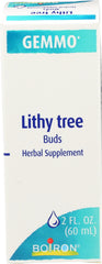 Boiron Lithy Tree bottle front for daily herbal use.