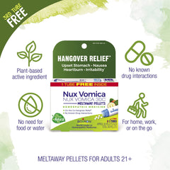 Boiron Nux Vomica 30C packaging label shows usage and ingredients