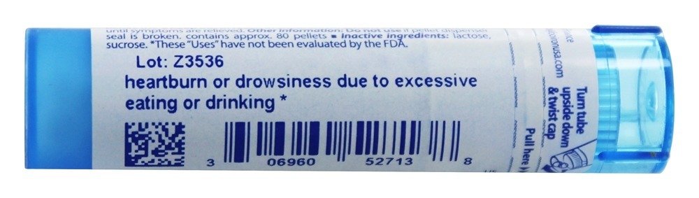 Boiron Nux Vomica 30C packaging box for digestive relief