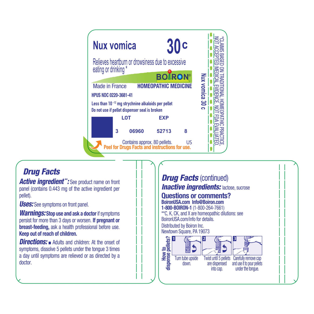 Adults and children can use Boiron Nux Vomica in everyday routines.