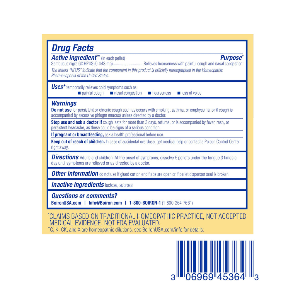Compact, travel-friendly Sambucus 6C packaging for on-the-go use.