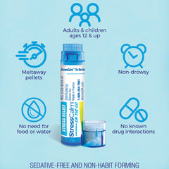 Boiron StressCalm On The Go Peak10 Health Pen, quick-dispensing device.