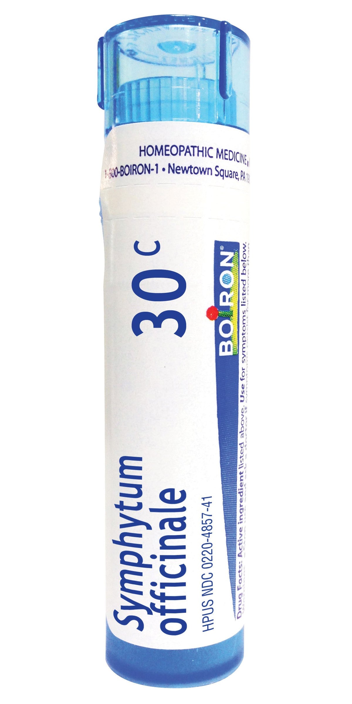 Boiron Symphytum Officinale pellets close-up for potential bone support use