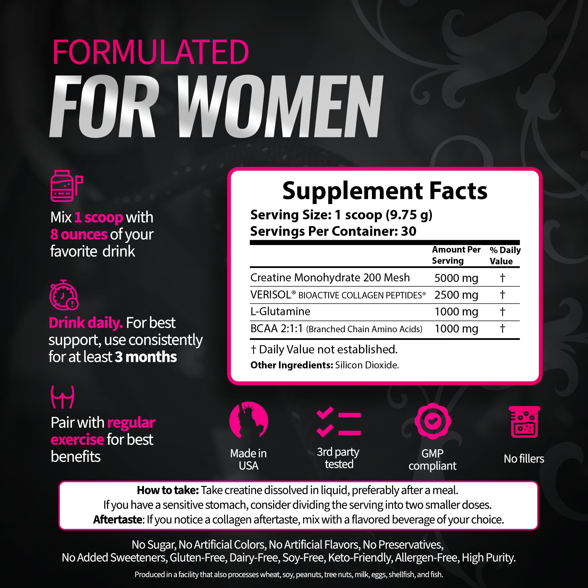 Bold Buns third-party tested label indicating clean formula