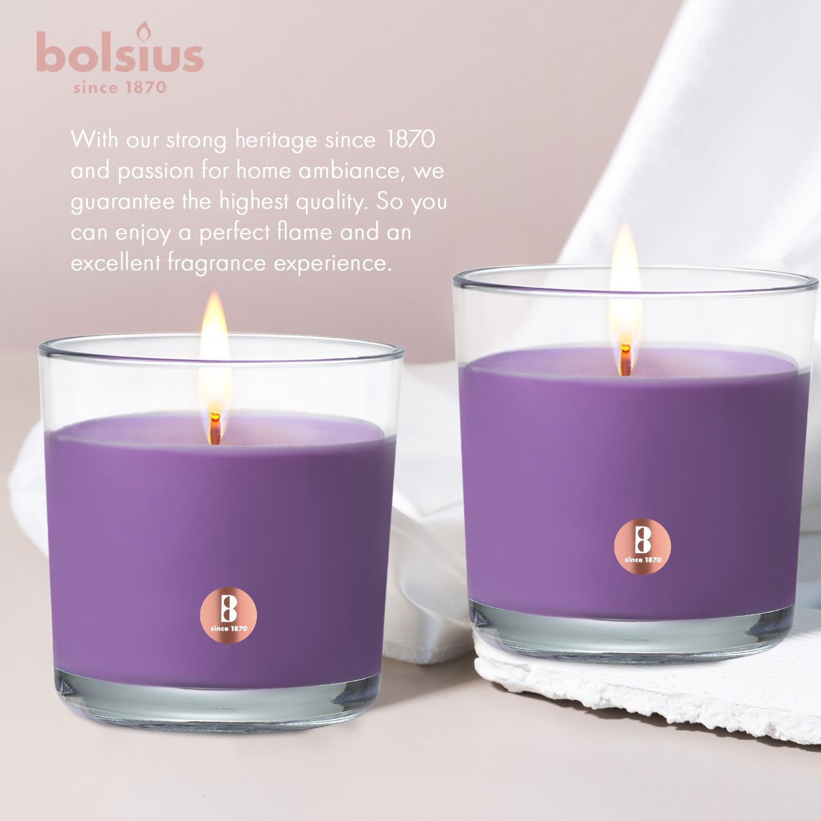 Bolsius lavender candle gift box ready for gifting.