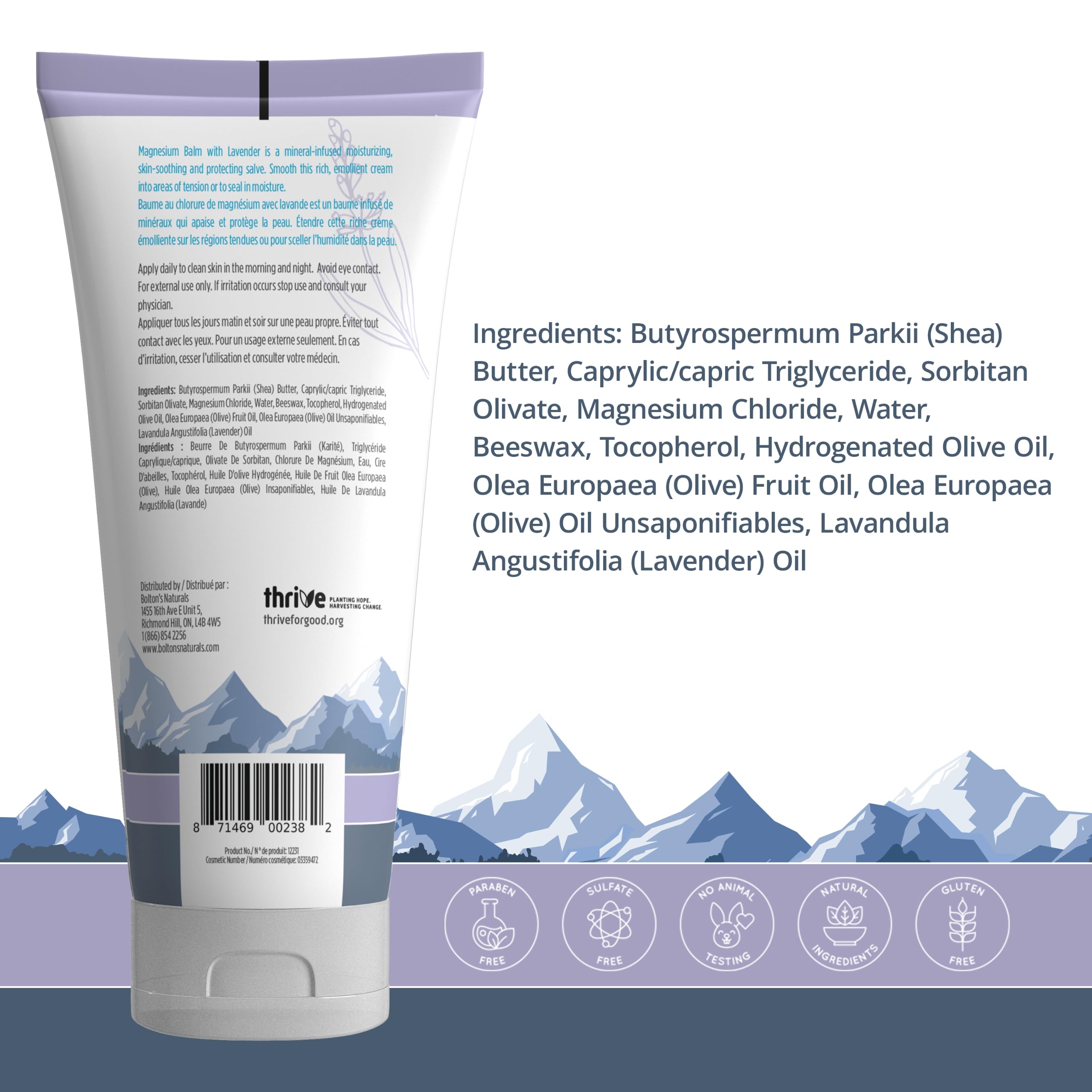 Bolton's Naturals Unscented balm texture closeup shows thick, rich cream for gradual absorption