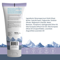 Bolton's Naturals Unscented balm texture closeup shows thick, rich cream for gradual absorption