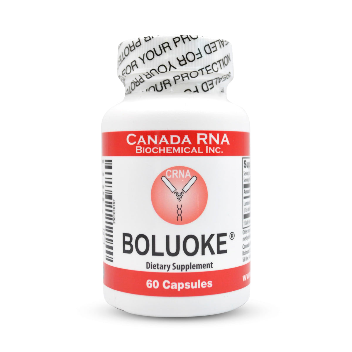 Boluoke Canada RNA bottle with 60 capsules for daily circulation support