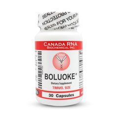 Boluoke Canada RNA lumbrokinase bottle showing circulatory support potential