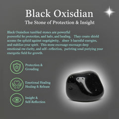 Bombay Crystals Export Black Obsidian pocket stone ideal for on-the-go mindfulness.
