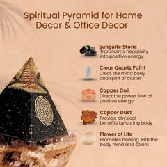 Bombay Crystals Export handcrafted orgone pyramid makes a thoughtful gift.