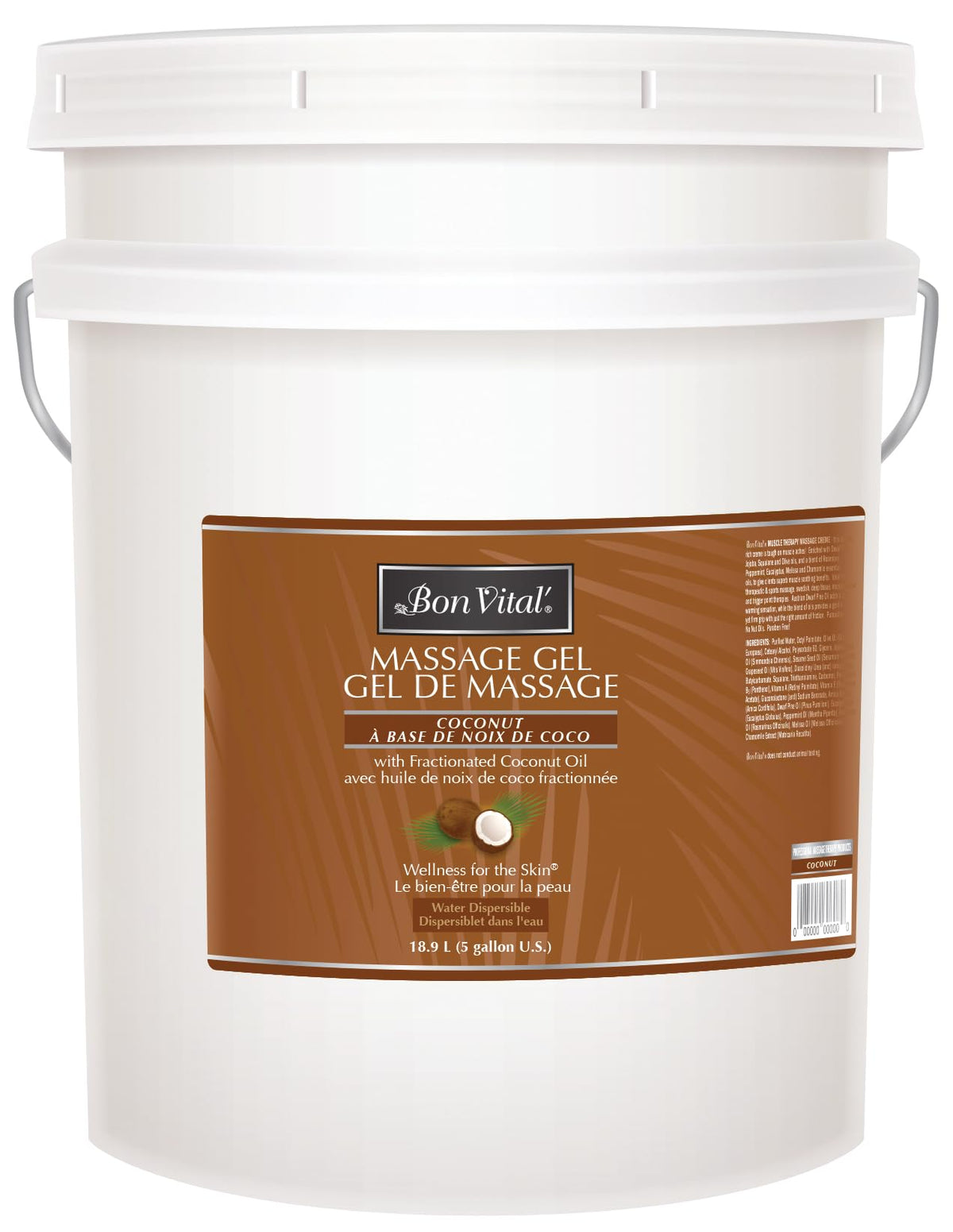 Bon Vital' Coconut Gel glide for a soothing, long-lasting massage with skin hydration.