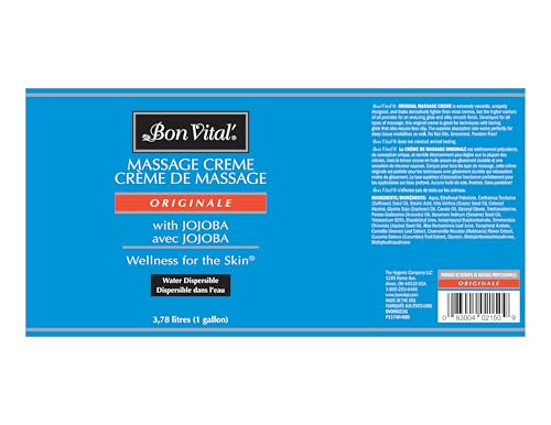 Bon Vital' Original Massage Creme neck massage to ease tension and promote relaxation.