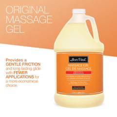 Bon Vital' Original Massage Gel texture-application shows smooth, even spread on skin.