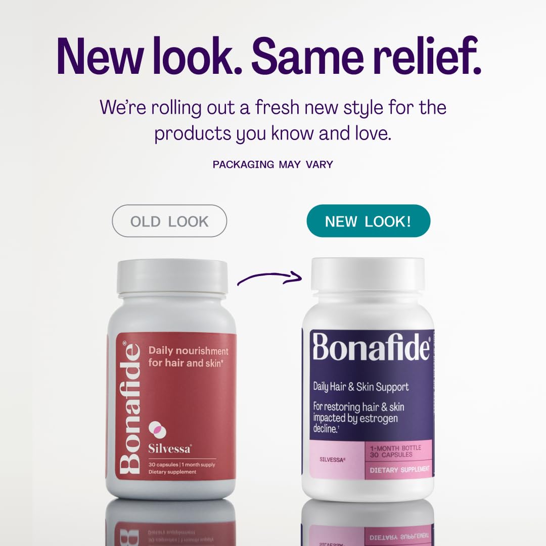 Bonafide Silvessa hair serum bottle highlights targeted scalp nourishment